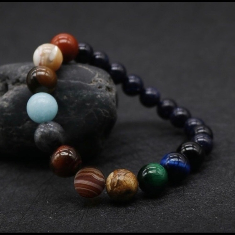 Planets Natural Stone Bracelet